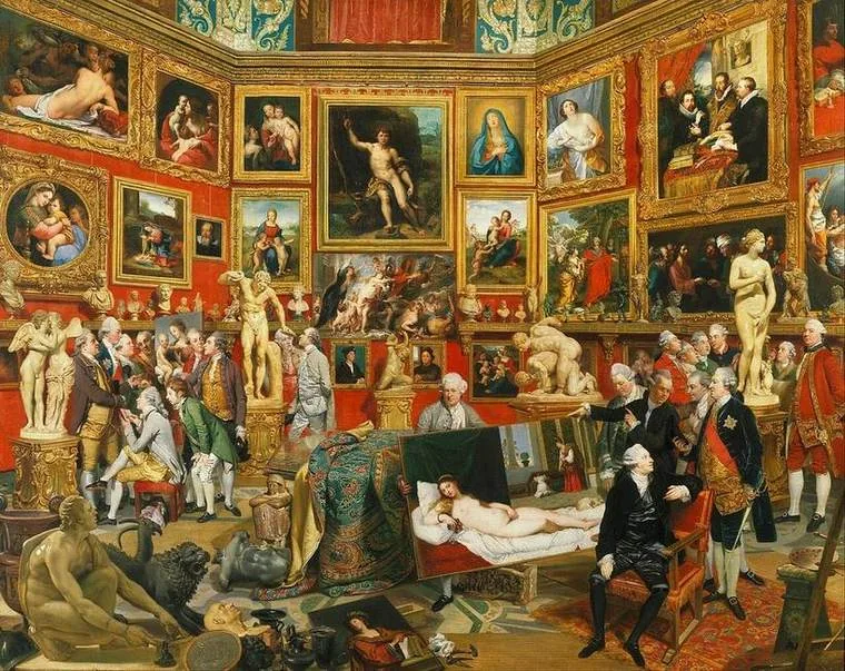 La Tribuna octogonal de la Galería Uffizi con sus obras maestras