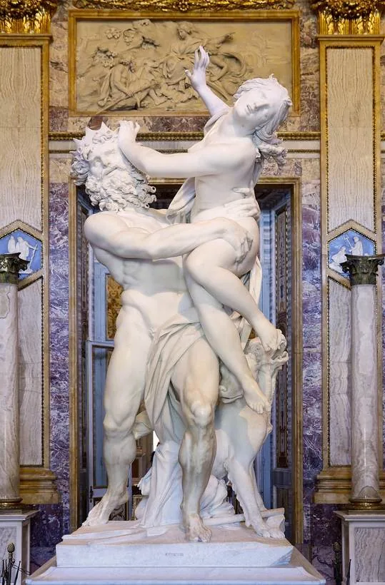 Escultura El Rapto de Proserpina de Bernini en la Galería Borghese